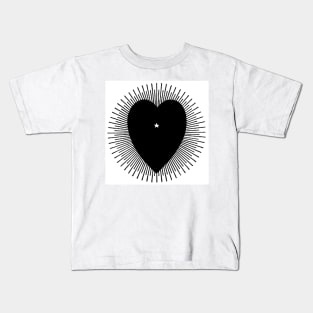 Black heart with sunburst, 1914 Kids T-Shirt